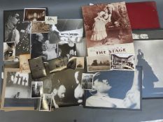 A large quantity of postcards, photographs and albums, some of theatrical interest,