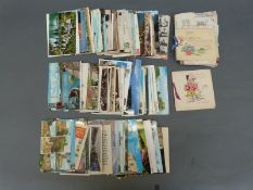 A quantity of postcards & greetings cards, Edwardian onwards to include Art Deco 21st birthday,