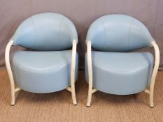 Two Souvignet Puchaise French lobby chairs