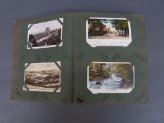 An album of approximately 500 mainly early 20thC UK topographical postcards including Cornwall,