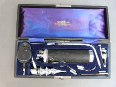 A cased auroscope/ophthalmoscope combination by Klinostik c1950-60 era