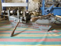 A small capstan lathe to suit model engineer by Timbrell & Wright and numbered 387 with quick