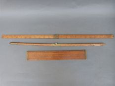 A boxwood folding measure for Imperial gallons by Dring and Page, London,