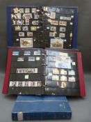 A collection of Isle of Man and Channel Island stamps in albums and stockbooks