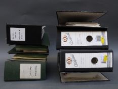 Eight ring binder albums of Royal Mail souvenier postcard books, Post Office postcards,