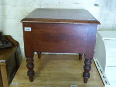 A 19thC mahogany commode
