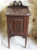A mahogany pot cupboard,