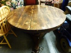 A 19thC rosewood breakfast table,
