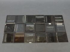 A quantity of magic lantern slides of landscape scenes, most unscripted to include fishing,