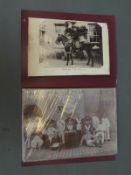 An album of Victorian photography including Masonic group, wedding parties,