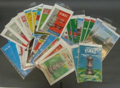Football programmes from 1950s-1970s mainly cup finals, Leeds, Liverpool, Chelsea,
