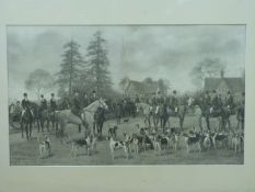 Hunting print after Goodwin Kilburne,