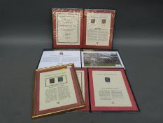 Westminster folders relating to GB 1d black,