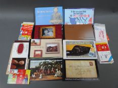 A box of GB stamp booklets