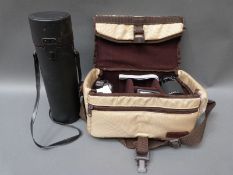 Praktica MTL5B SLR camera, together with a Pentacon 1.