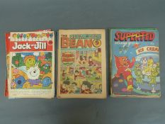 A quantity of children's comics to include Spiderman 1985, Top Cats TV comic show,
