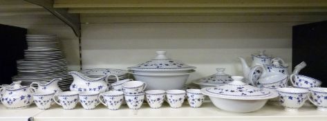 An extensive Royal Doulton 'Yorktown' dinner service, mainly twelve place setting,