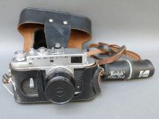 Zorki 4 rargefinder camera fitted with Jupiter 8 lens