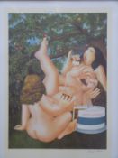 Beryl Cook signed print 