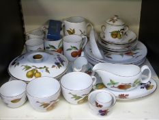 A quantity of Royal Worcester Evesham dinnerware,