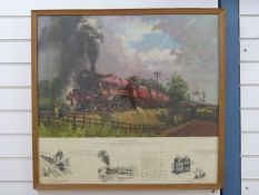 After Cuneo 'Lickey Incline' railway print,