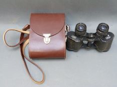 A cased pair of Carl Zeiss 8 x 30 binoculars