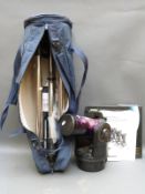 Meade ETX-90 Autostar telescope on tripod with carry bag and related paperwork