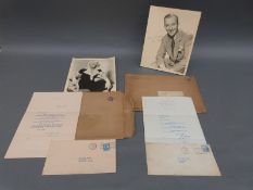 Bing Crosby signed letter dated 1935 in original envelope together with a Bing Crosby photograph