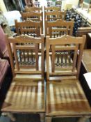 A set of eight Eastern dining chairs