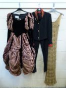 Two evening dresses/ball gowns one by Emanuel, size medium,