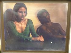 Lesley Shearer large photographic print 'Falling' 2001 British Council of Visual Arts, label verso,