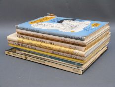 Books by Rowland Emett including Nellie Come Home 1952, Forgotten Tram Car,