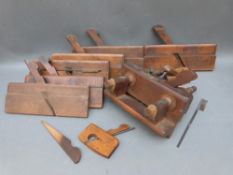 Woodworking planes including routers,
