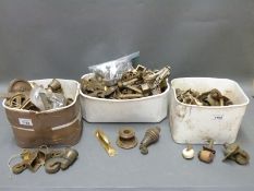 Georgian, Victorian and later brass and ceramic castors, handles,