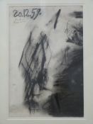 Pablo Picasso (1881-1973) chalk, pen and ink on paper, signed and dated 1959, 38 x 25cm,