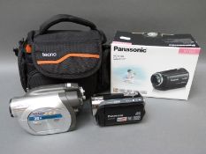 A boxed Panasonic HC-V160 digital HD video camera,