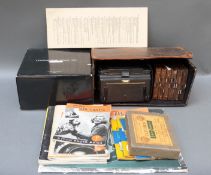 A cased Sands Hunter, London folding plate camera with Carl Zeiss Jena Tessar 1:4.5 f = 13.