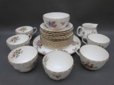 A collection of Royal Worcester Roanoke pattern teaware