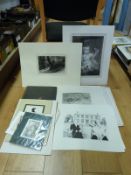 A quantity of prints & etchings including Vanity Fair cartoons, The Czar,