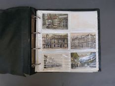 An album of postcards relating to the city of Gloucester approximately 75 cards,