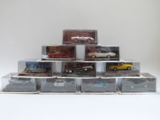 Fifty-six GE Fabbri diecast model James Bond 007 vehicles,