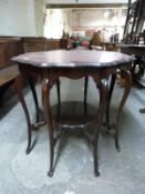 A late 19th/20thC mahogany occasional table,