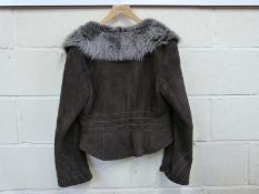 A ladies shearling jacket by Ashwood (size 12)