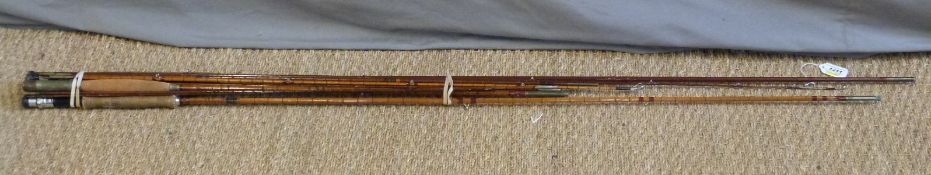 Vintage fishing rods including Rod Sealey's Tudor lightweight cane rod,