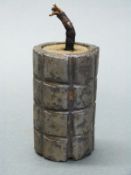 British WWI Battye inert grenade, c1915, 8cm long.