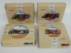 Four Corgi Commercials diecast model van sets Tate & Lyle 97781, The LMS Set 97754,