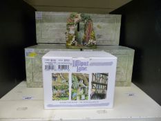 Six Lilliput Lane Secret Garden series to include Fragrant Haven, Picnic Paradise,