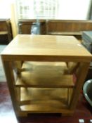 A large square coffee table, width 123cm,