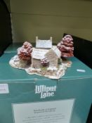 Limited edition boxed Lilliput Lane 'First Snow at Bluebell' with certificate 2353,