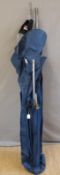 Coarse fishing rods in a holdall including Bluefox 13' by Normark, Silstar Evolution Match 420,